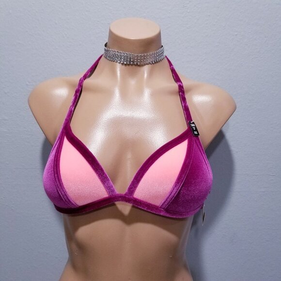 New Victoria's Secret PINK Padded Bikini Top XS - Picture 1 of 6